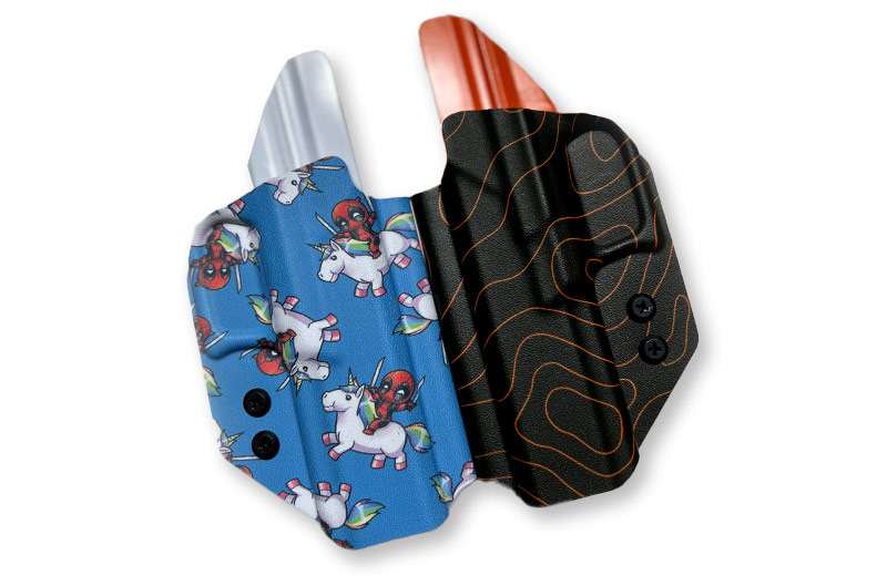 Custom Kydex Holster Builds for IWB OWB Chest Rigs Light Bearing Laser and more